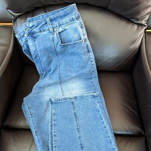 Universal Standard Whitney Super High Rise Seam Tapered Leg Jeans NWT size 14